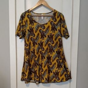 LuLaRoe Giraffe Print Perfect Tee